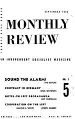 Monthly Review Volume 2, Number 5 (September 1950) [PDF]